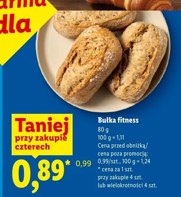 Bułka fitness Piekarnia Lidla promocja w Lidl