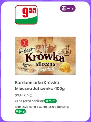 Bombonierka Krówka Mleczna Jutrzenka promocja w Dino
