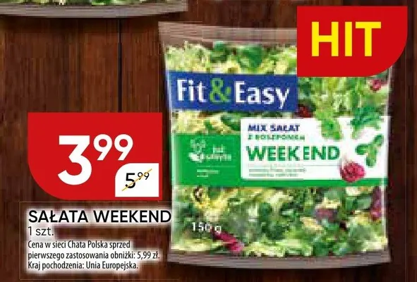 Sałata weekend promocja w Chata Polska
