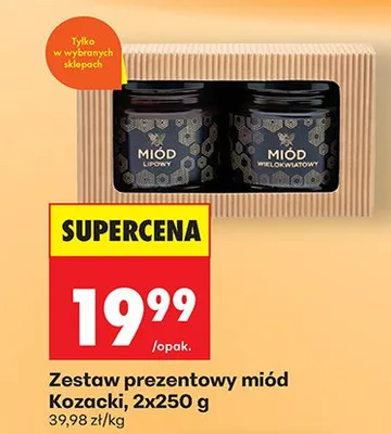 Zestaw prezentowy miód 2-pak promocja w Biedronka