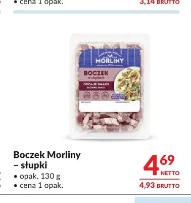 Boczek Morliny słupki promocja w Makro