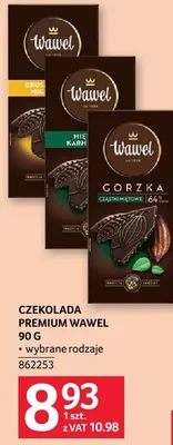 Czekolada premium Wawel 90 g promocja w Selgros