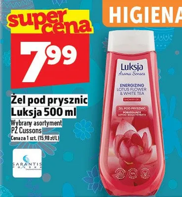 Żel pod prysznic energizujący/pielęgnacyjny PZ Cussons promocja w TOPAZ