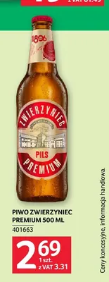 Piwo Zwierzyniec Premium promocja w Selgros
