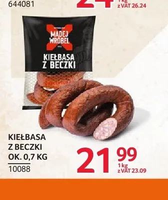 Kiełbasa z beczki Madej Wróbel promocja w Selgros