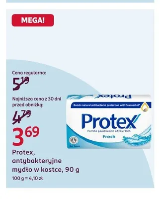 Mydło w kostce antybakteryjne Protex Fresh promocja w Rossmann