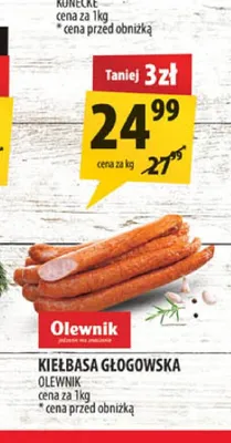 Kiełbasa głogowska Olewnik promocja w Arhelan