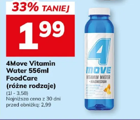 4Move Vitamin Water FoodCare promocja w Hitpol