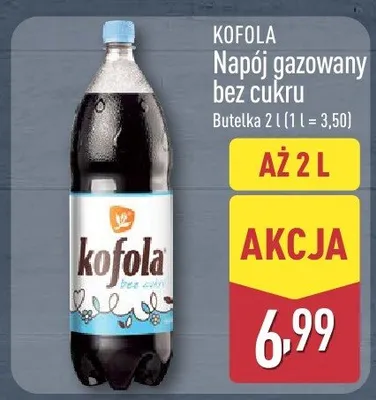 Napój gazowany bez cukru promocja w Aldi