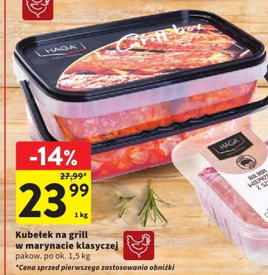 Kubełek na grill w marynacie klasycznej Haga promocja w Intermarche