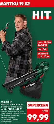 Elektryczna odkurzacz-dmuchawa do liści PELSB 2600 A1 promocja w Kaufland