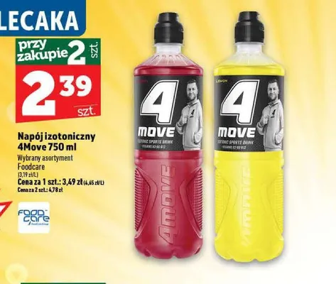 Napój izotoniczny 4Move czerwony promocja w TOPAZ