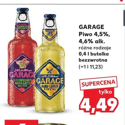 Piwo Garage Strawberry Margarita promocja w Kaufland