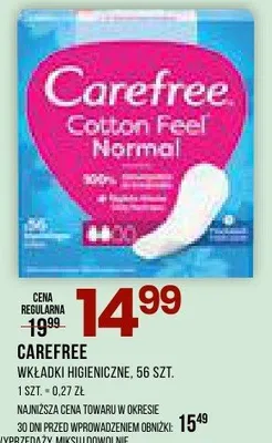 Wkładki higieniczne promocja w Drogerie Natura