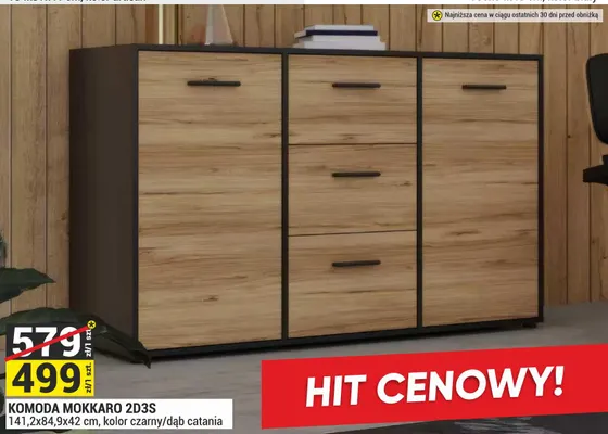 Komoda Mokkaro 2D3S promocja w Merkury Market