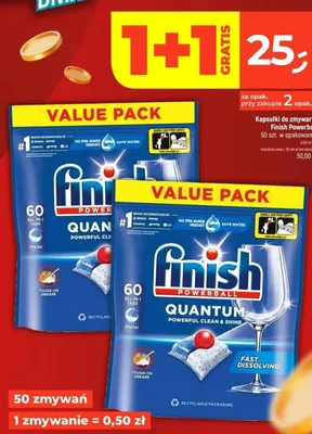 Kapsułki do zmywarki Finish Powerball Quantum promocja w Dealz