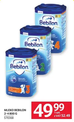 Mleko Bebilon 2-4 800 g promocja w Selgros