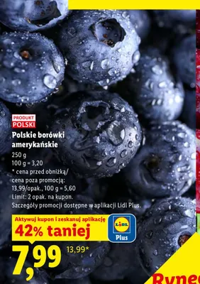 Borówka amerykańska serce promocja w Lidl