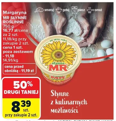 Margaryna mr słynne roślinne promocja w Carrefour Market