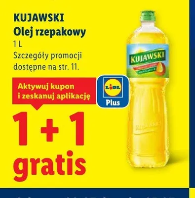 Olej rzepakowy Kujawski promocja w Lidl