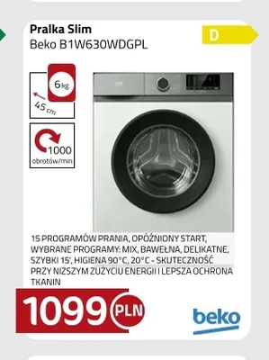 Pralka Slim Beko B1W630WDGPL promocja w kakto.pl
