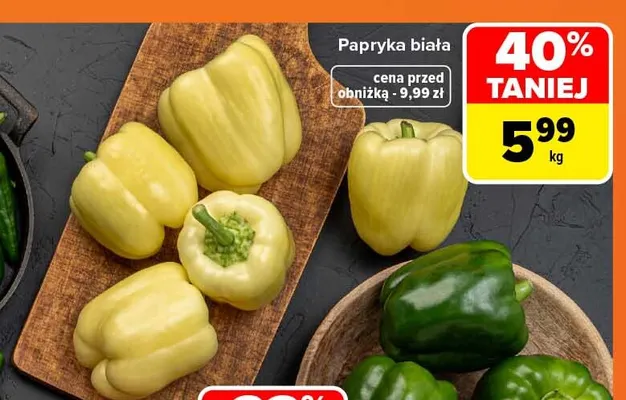Papryka biała promocja w Carrefour