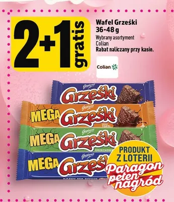 Wafel Mega Grześki orzechowe promocja w TOPAZ