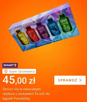 Zestaw soli do kąpieli Possibility 5-pak promocja w Allegro