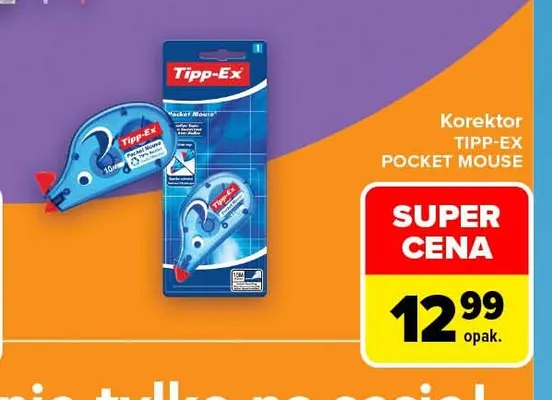 Korektor Tipp-Ex Pocket Mouse promocja w Carrefour