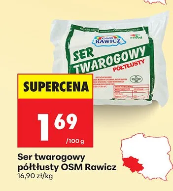 Ser twarogowy półtłusty promocja w Biedronka