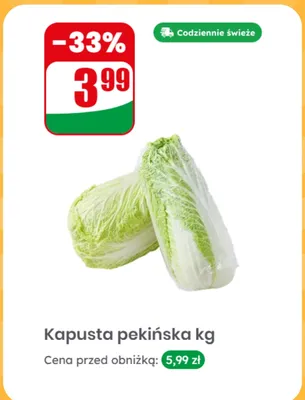 Kapusta pekińska promocja w Dino