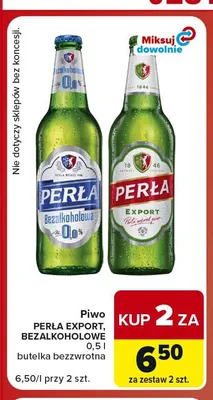 Piwo Perła Export promocja w Carrefour Market
