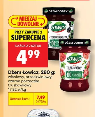 Dżem Łowicz brzoskwiniowy promocja w Biedronka