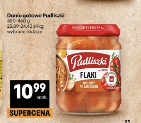 Danie gotowe Pudliszki flaki wołowe po zamojsku promocja w Delikatesy Centrum