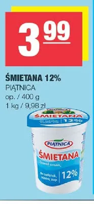 Śmietana 12% promocja w SPAR
