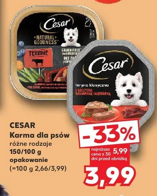 Karma dla psów różne rodzaje promocja w Kaufland