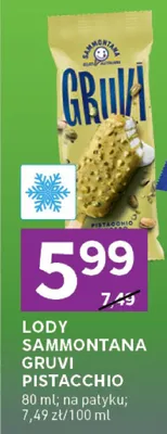 Lody Sammontana Gruvi Pistacchio na patyku promocja w Stokrotka