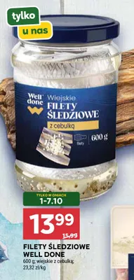 Filety śledziowe wiejskie z cebulką Well Done promocja w Stokrotka