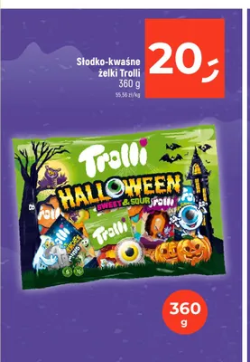Słodko-kwaśne żelki Trolli promocja w Dealz