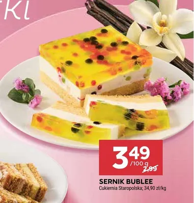 Sernik bublee promocja w Stokrotka