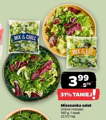 Mieszanka sałat (różne rodzaje) promocja w Netto