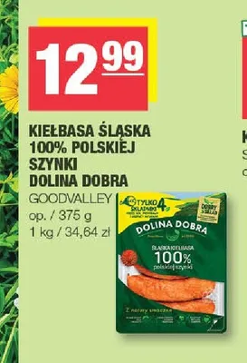 Kiełbasa śląska 100% polskiej szynki Dolina Dobra Goodvalley promocja w SPAR