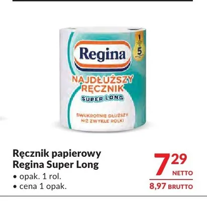 Ręcznik papierowy Regina Super Long promocja w Makro