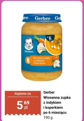 Wiosenna zupka z indykiem i koperkiem po 6 miesiącu promocja w Biedronka
