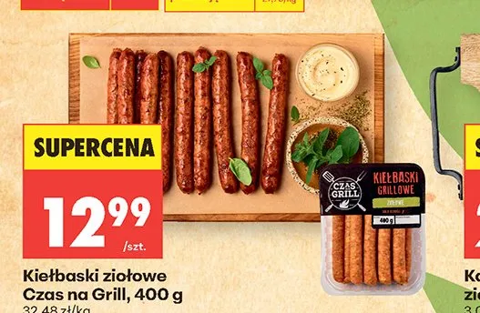 Kiełbaski ziołowe Czas na Grill promocja w Biedronka