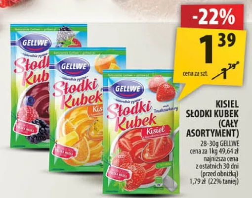Kisiel słodki kubek promocja w Arhelan
