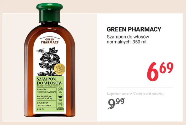 Szampon do włosów normalnych Pokrzywa zwyczajna promocja w Rossmann
