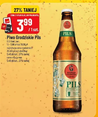 Piwo Grodziskie Pils promocja w POLOmarket