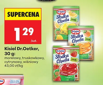 Kisiel truskawkowy promocja w Biedronka