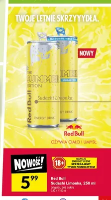 Napój energetyczny Red Bull Sudachi Limonka Bez Cukru promocja w Twój Market